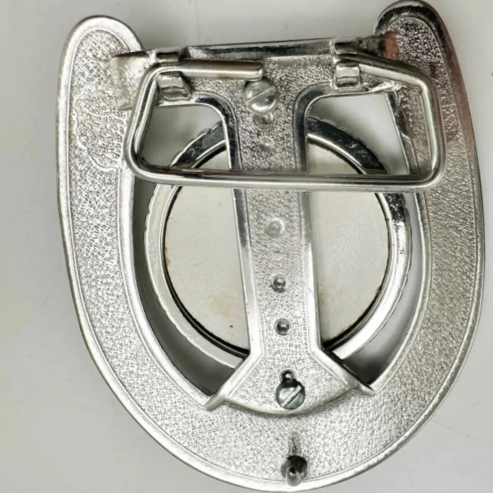 LARGE‎ SILVER DOLLAR BELT BUCKLE